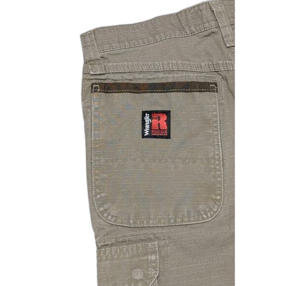 Wrangler RIGGS Workwear Ranger Pants 103W060BR Brown 31x34 Ripstop Cargo Utility - Picture 6 of 11